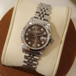 롤렉스 여성용 데이저스트 69160 초코 텐포인트 쥬빌레 브레이슬릿