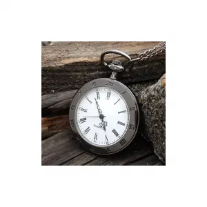 NEW 검정 체인 목걸이 회중 시계 골동품 빈티지 선물 수집