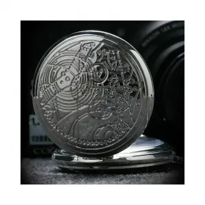 NEW 은색 고급 회중 시계 여행 기념 관광 소장 선물 회종 시게