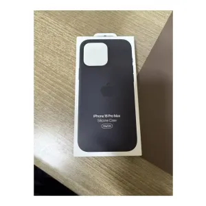 아이폰 16 프로 맥스 정품 케이스 (실리콘-블랙)